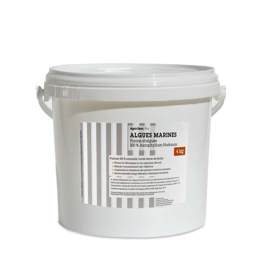 Algues pures en poudre pour le jardin - seau 4 kg