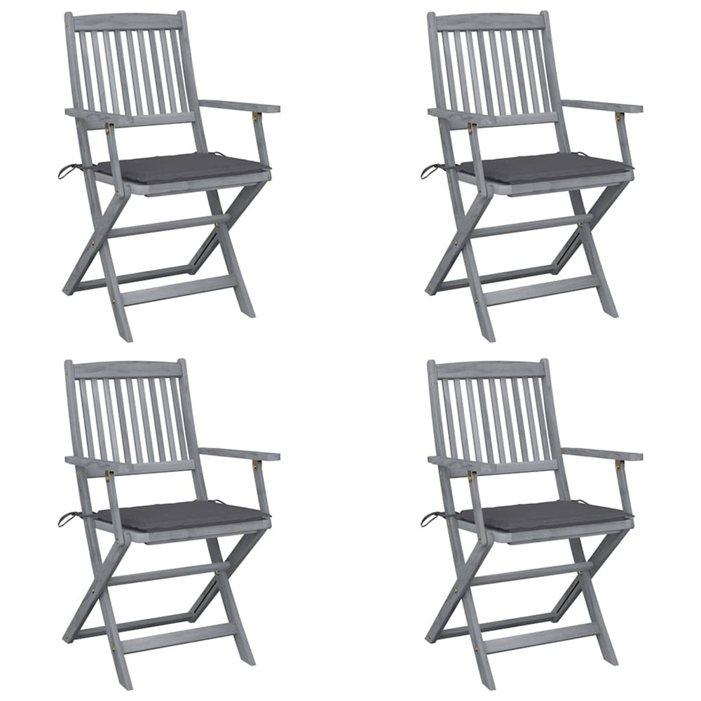 Chaises pliables d'extÃ©rieur 4 pcs
