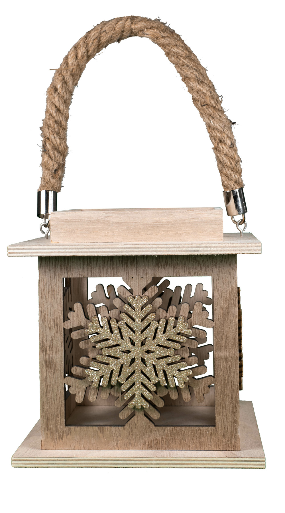 Lanterne flocon de neige à poser