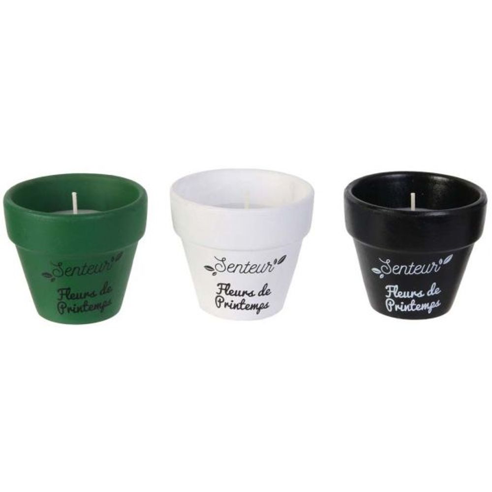 Coffret 3 bougies nature candles