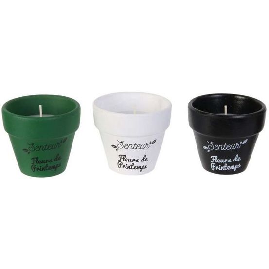 Coffret 3 bougies nature candles