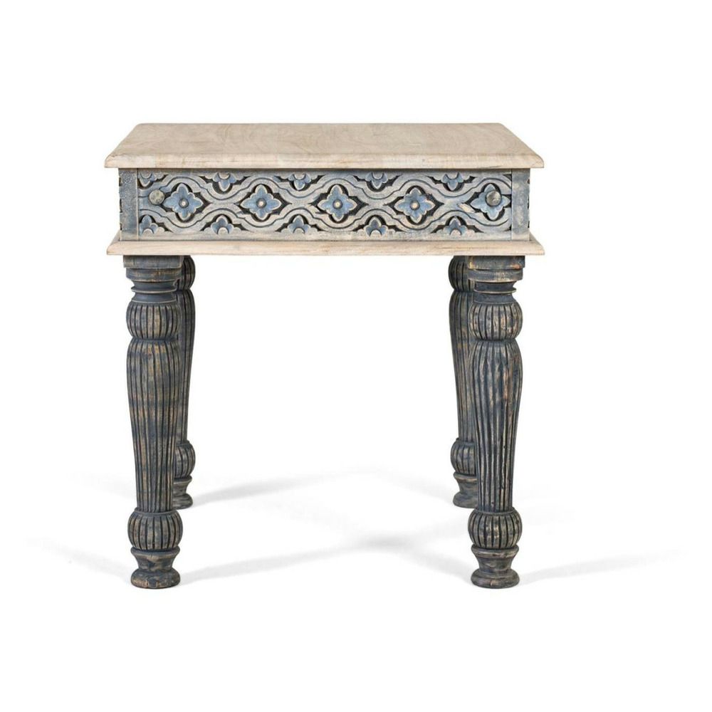Table basse bois bleu - tenaïde décoration d'autrefois