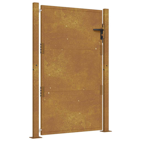 Portail de jardin 100x125 cm en acier corten