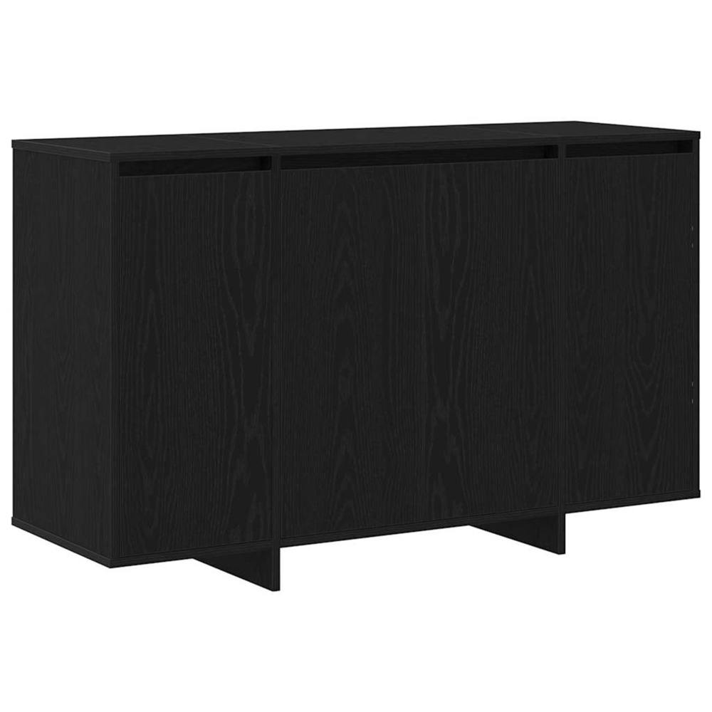 Buffet chêne noir 120 x 41 x 75 cm bois d'ingénierie