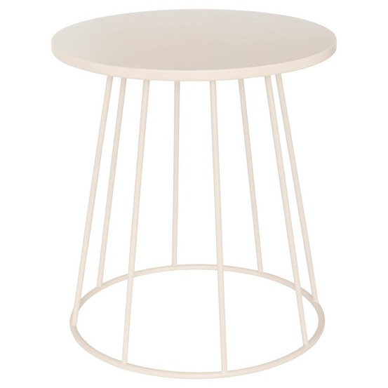 Table d'appoint latte beige 38x38x42cm