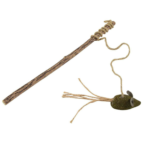 Canne à pêche pour chat