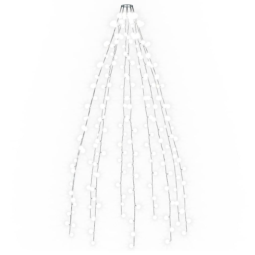 Guirlande lumineuse d'arbre de noël 210 led blanc froid 210 cm