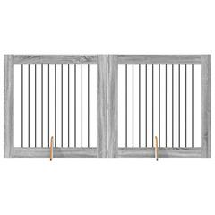 Parc pour chien 2 pcs gris sonoma 100 x 100 cm acier galvanisé