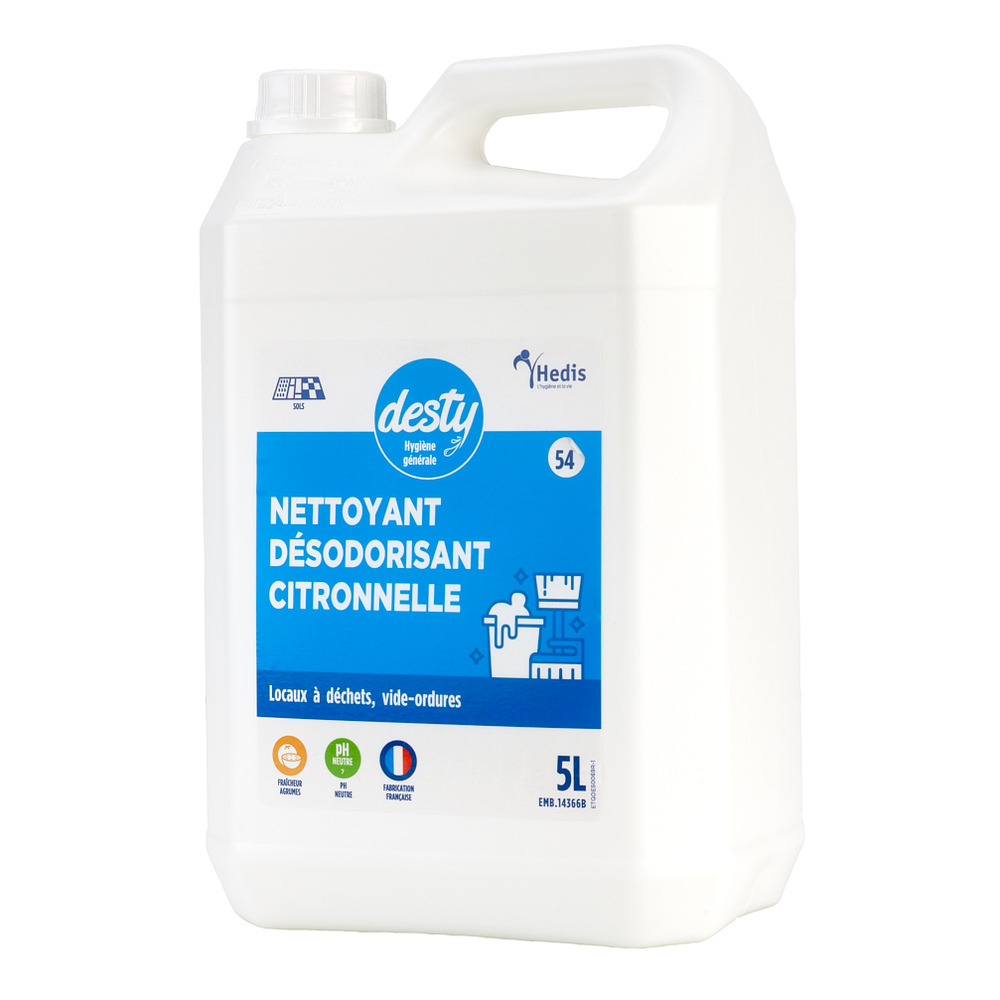 Desty nettoyant desodorisant citronnelle bidon de 5l - sodel