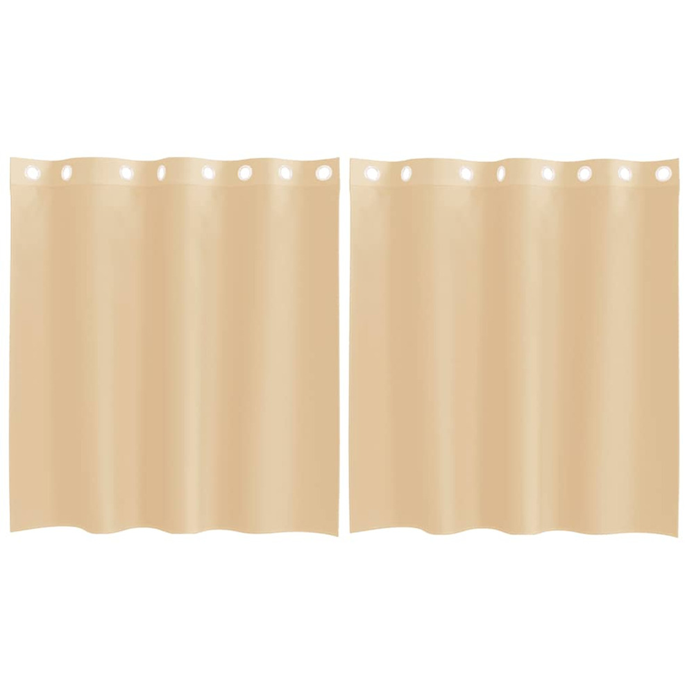 Rideaux en voile avec œillets 2 pcs sable