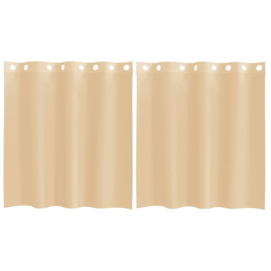 Rideaux en voile avec œillets 2 pcs sable