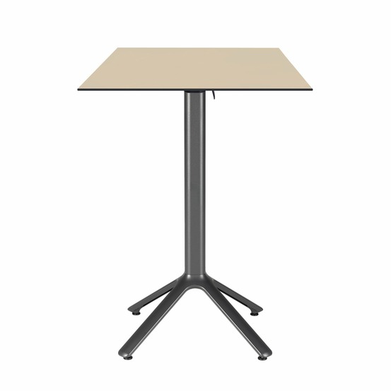 Restootab - table haute pliable nemo pour intérieur/extérieur beige 60x60