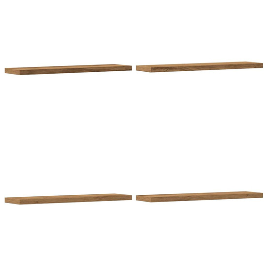 Étagères murales 4 pcs chêne artisanal 40x10x1,5 cm