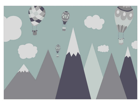 Papier peint premium - balloon land 400 x 280 cm - artgeist