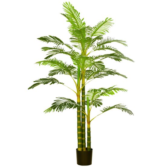 Palmier areca artificiel peva décoration intérieure tropicale 190cm vert