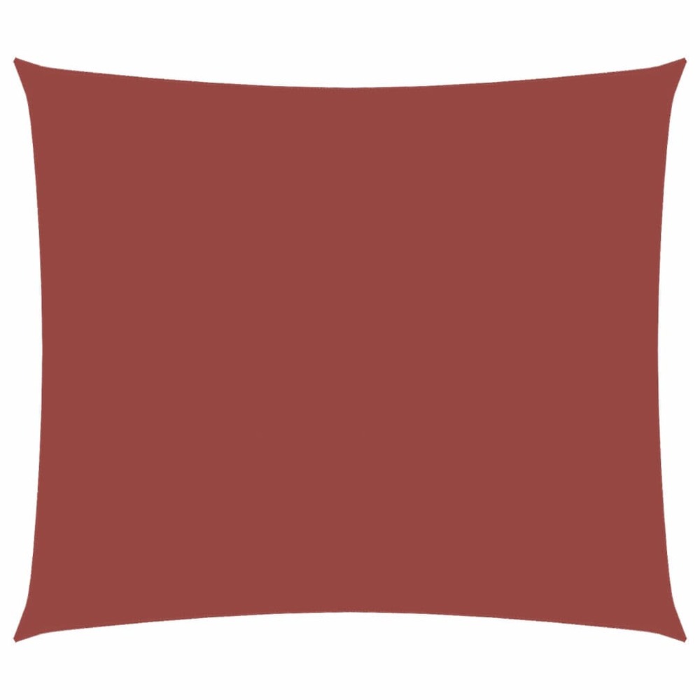 Voile de parasol tissu oxford rectangulaire 2,5x3 m terre cuite