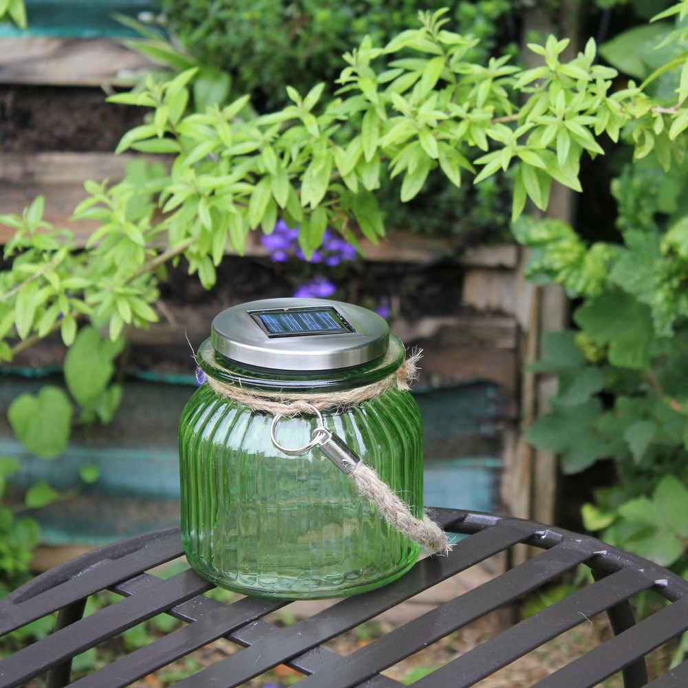 Décoration solaire bocastar vert - led blanc ou rvb - extérieur