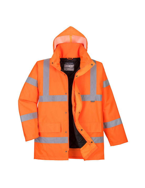 Parka hi-vis traffic couleur : orange taille xxxl - portwest