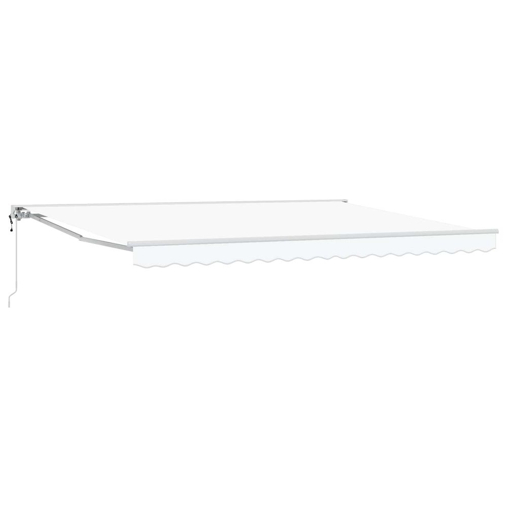 Auvent rétractable électrique blanc 4,5 × 3,5 m