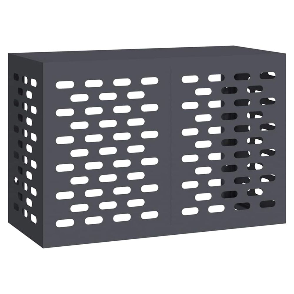 Housse de climatiseur anthracite 90 x 40 x 60 cm acier