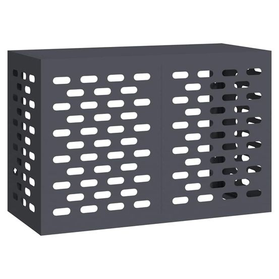 Housse de climatiseur anthracite 90 x 40 x 60 cm acier