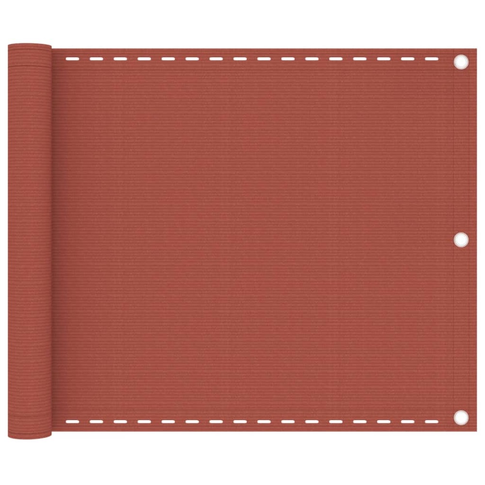 Écran de balcon brise pare vue protection confidentialité 75 x 400 cm pehd terre cuite