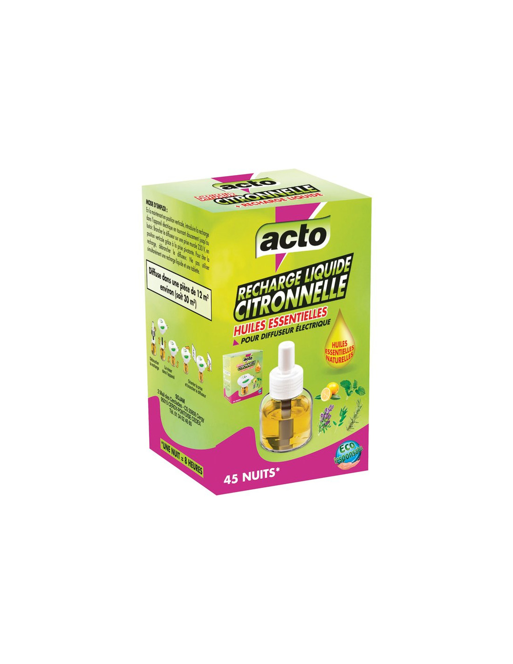 Recharge liquide citronnelle