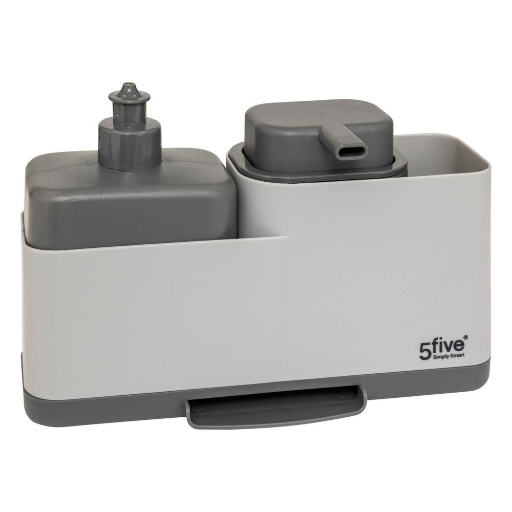 5five - organiseur évier néo avec distributeur gris