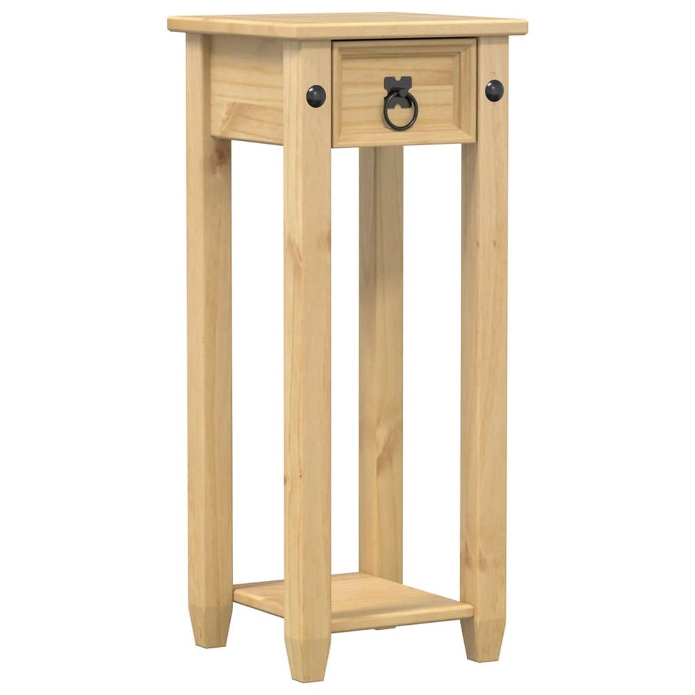 Support pour plantes corona 30x30x73 cm bois de pin massif