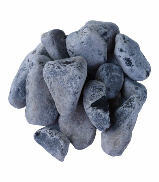 Paillage minéral galet marbre noir 24-40mm, filet de 20kg - f-pai068