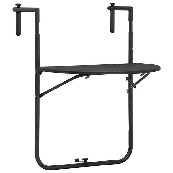 vidaXL Table de balcon Marron 60x64x83,5 cm