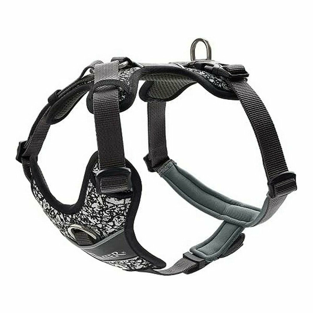 Harnais pour chien hunter divo réfléchissant noir/gris taille s (45-56 cm)