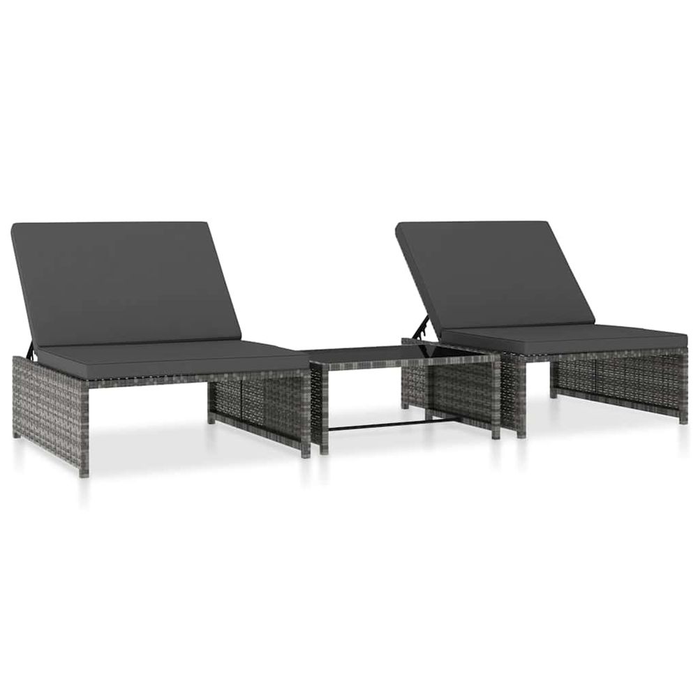 VIDAXL CHAISES LONGUES 2 10-(917785)
