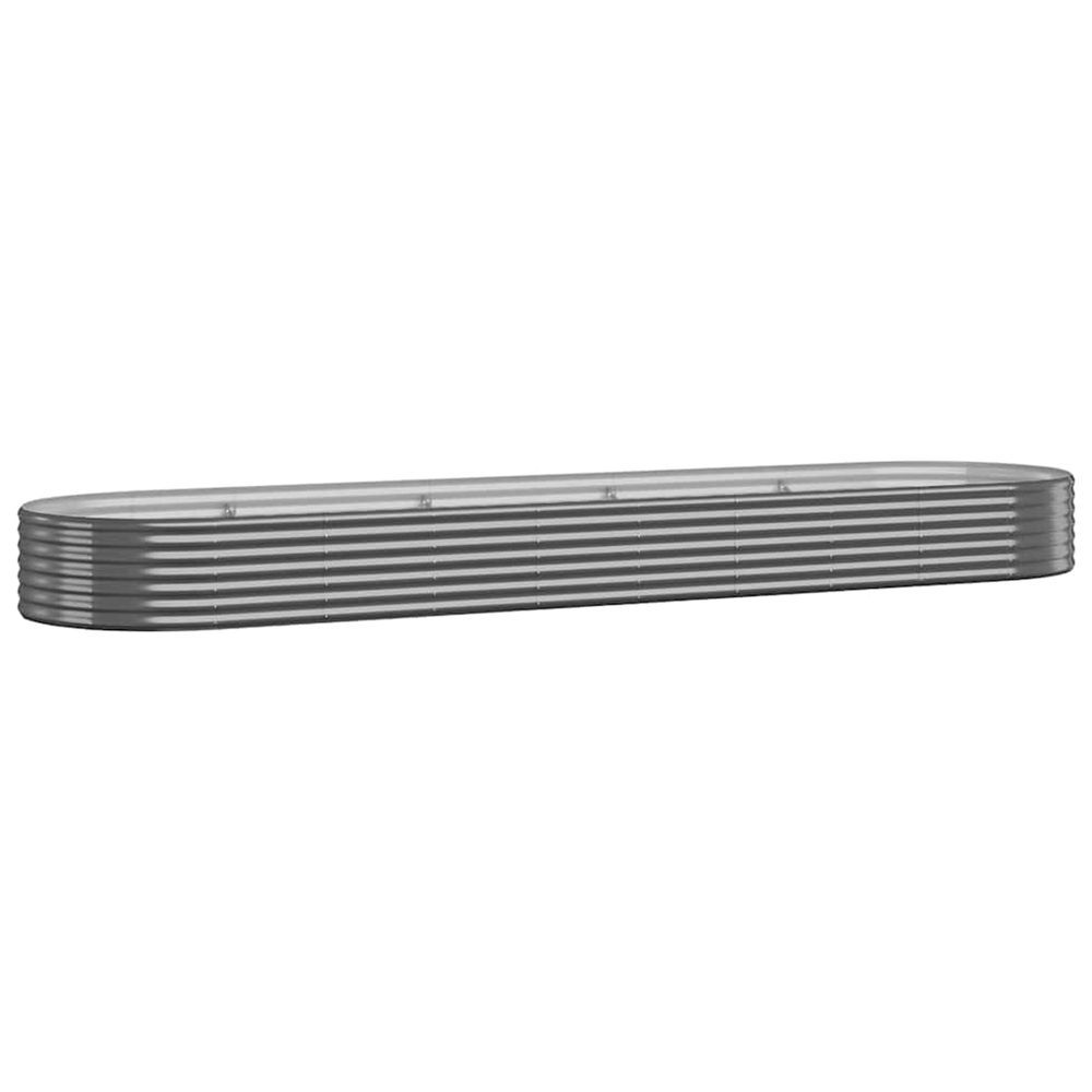 Lit surélevé de jardin acier galvanisé anthracite