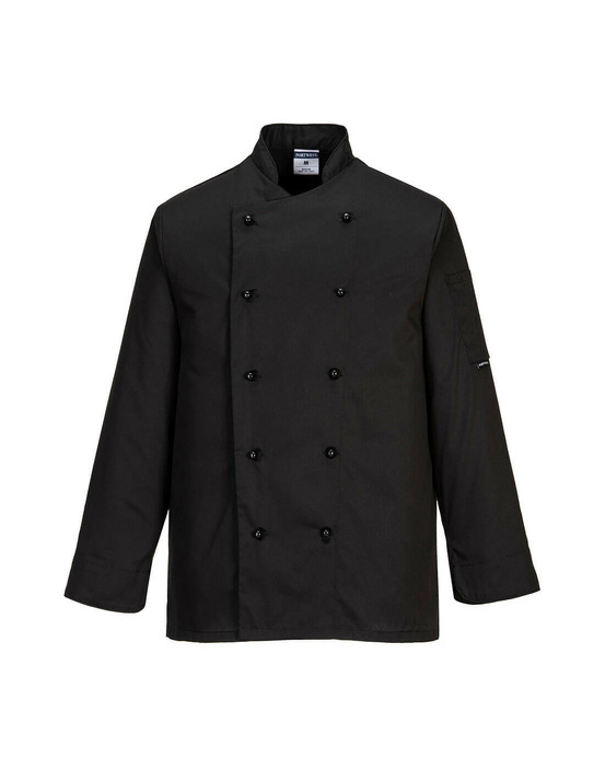 Veste de cuisine somerset couleur : noir taille xxl - portwest