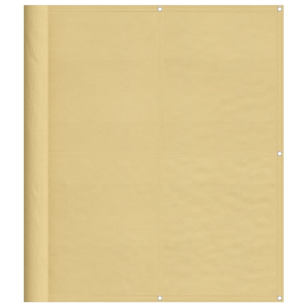 Écran de balcon sable 120x700 cm 100% polyester oxford