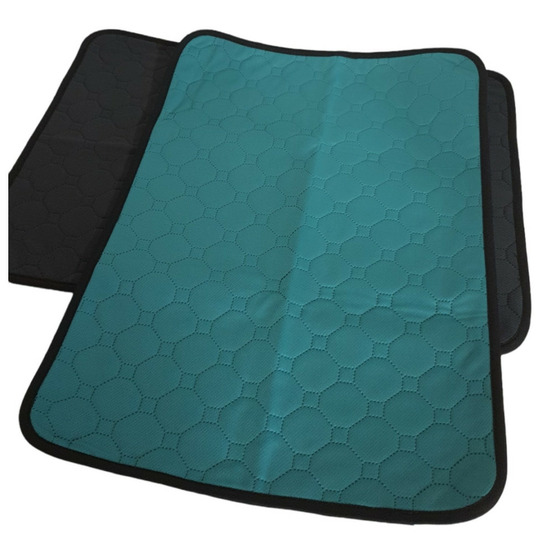 2 tapis éducateur lavable et réutilisable l 85 x 51 cm gris vert pour chie
