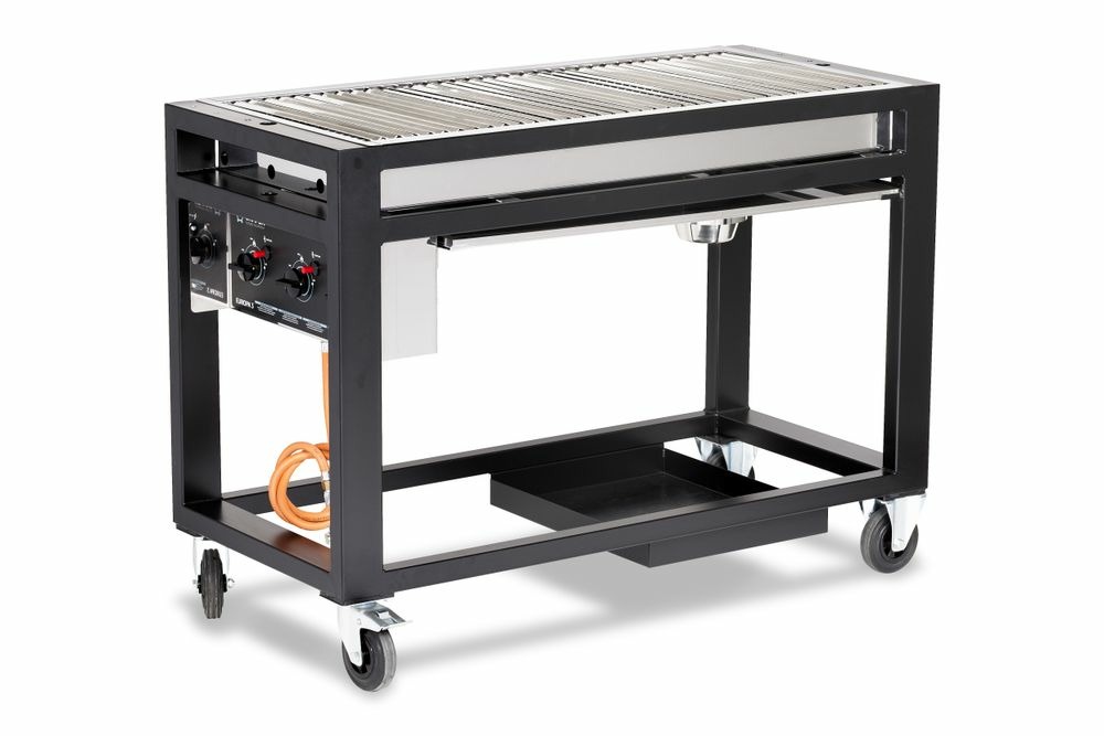 Barbecue à gaz europa 21,6kw 1260x580x(h)900 mm - hendi