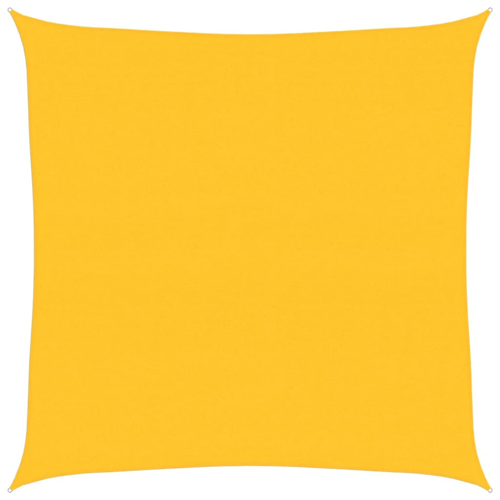 Voile d'ombrage 160 g/m² carré jaune 6x6 m pehd