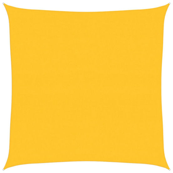 Voile d'ombrage 160 g/m² carré jaune 6x6 m pehd