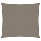 Voile toile d'ombrage parasol tissu oxford rectangulaire 2,5 x 3 m taupe