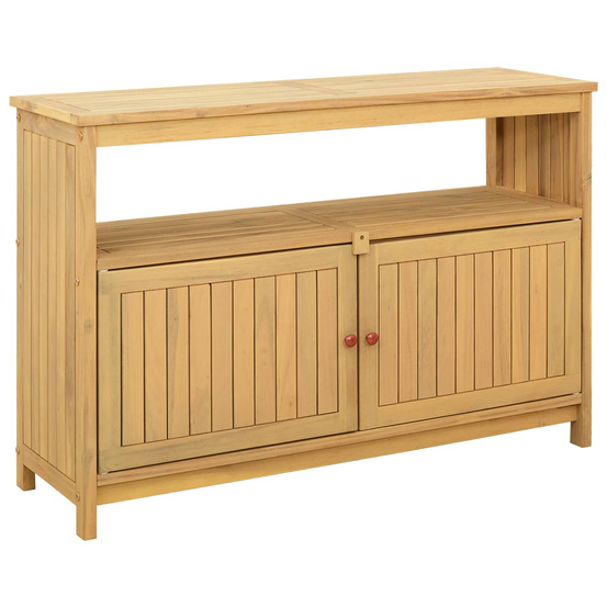 Table console de jardin acacia clair 110 x 35 x 75 cm