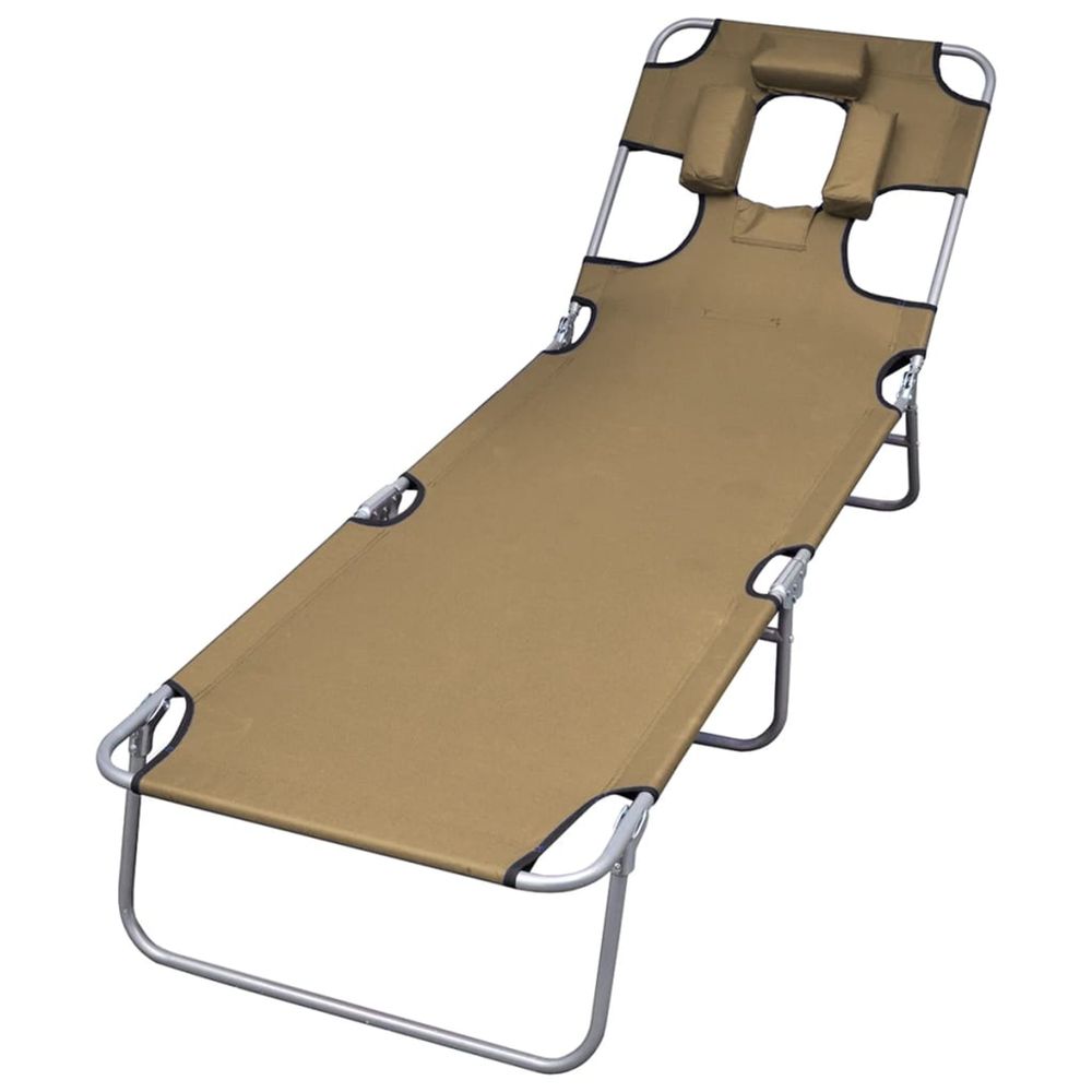 CHAISE LONGUE PLIABLE ET COU 2-(867877)