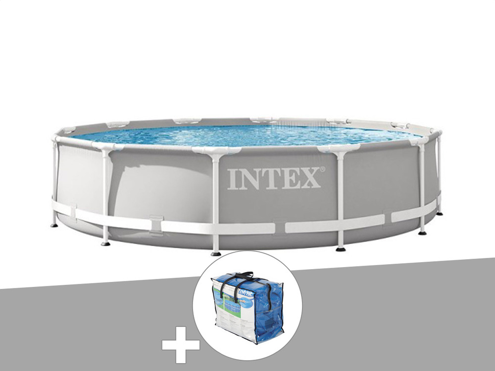 Kit piscine tubulaire prism frame ronde 3,66 x 0,76 m + bâche à bulles