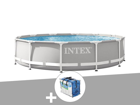Kit piscine tubulaire prism frame ronde 3,66 x 0,76 m + bâche à bulles