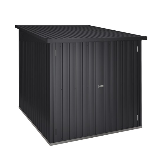 Wasabi - abri vélo extérieur 3,2m² moser – capacité 3 vélos, rails de support, grande porte doublée, verrouillage du loquet