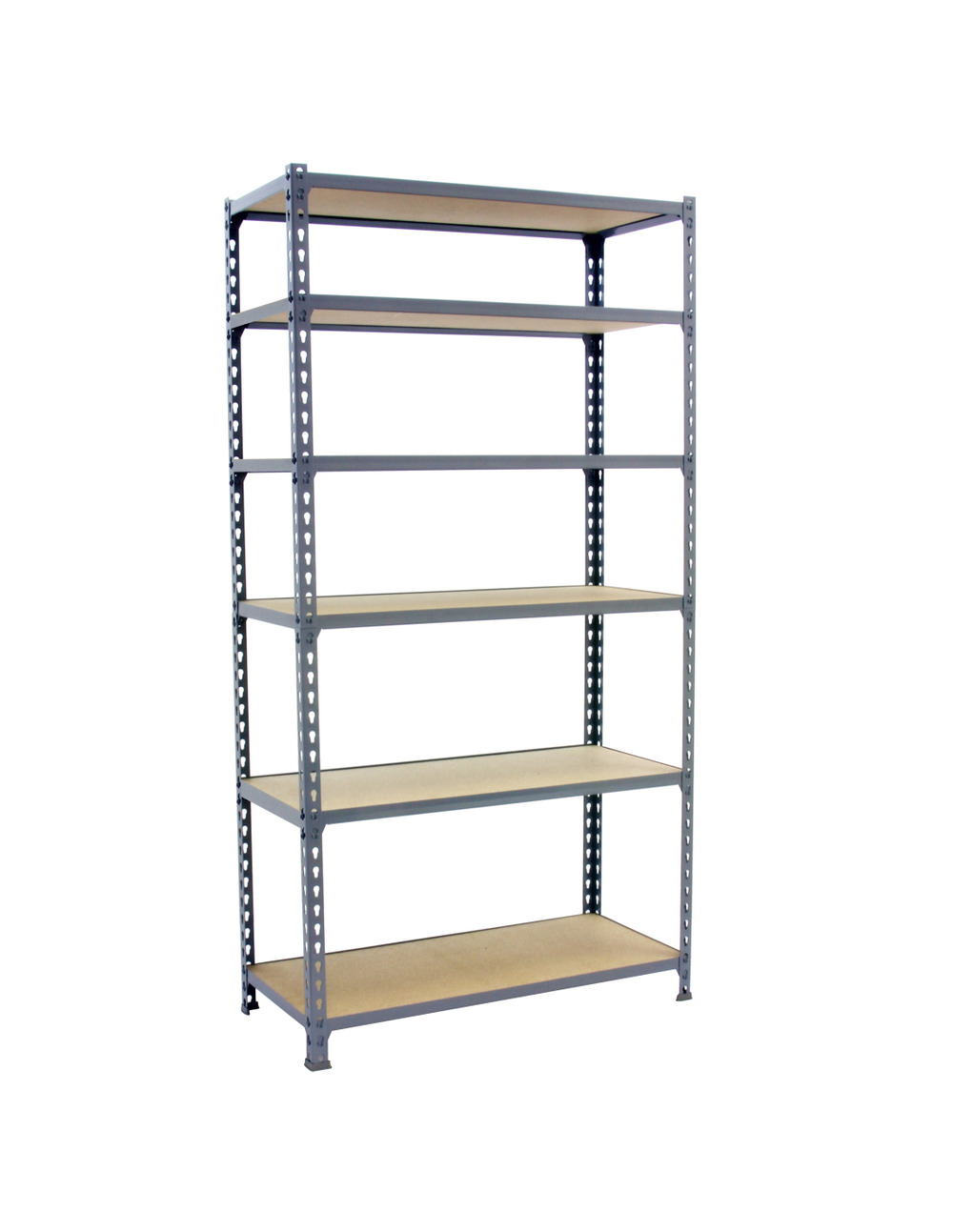 Etagère légère sans vis maderclick superplus 6/300 gris/bois gris/bois 2500x1100x300 - simonrack
