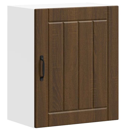 Armoire murale de cuisine lucca chêne marron bois ingénierie
