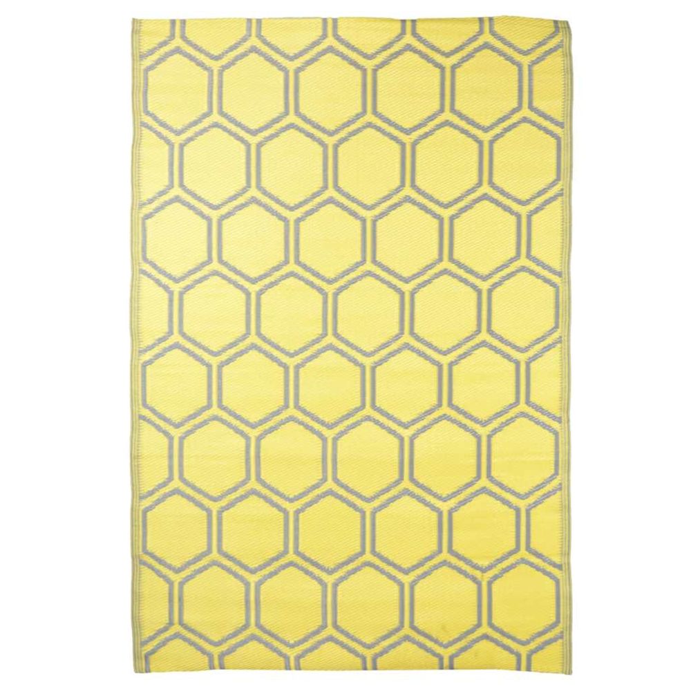 Tapis d'extérieur 182x122 cm nid d'abeilles
