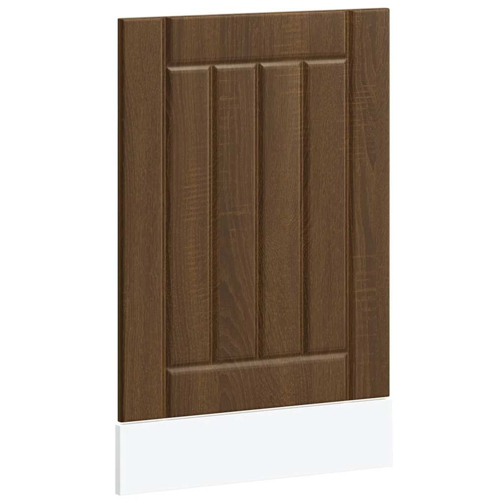 Panneau de lave-vaisselle lucca chêne marron bois d'ingénierie